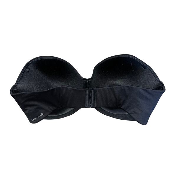 Calvin Klein Bra Womens 38D Black Strapless Underwire - Picture 2 of 4